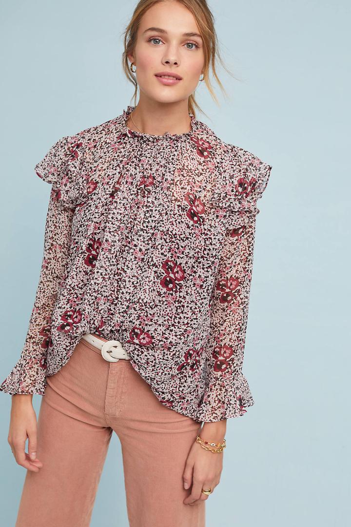 Shoshanna Ossia Ruffled Blouse