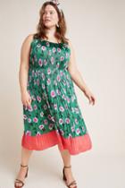 Anthropologie Mireille Pleated Mini Dress