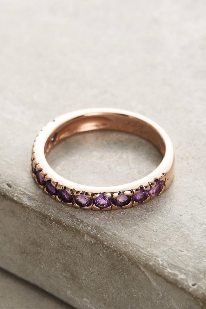 Arik Kastan Thin Amethyst Stacking Ring