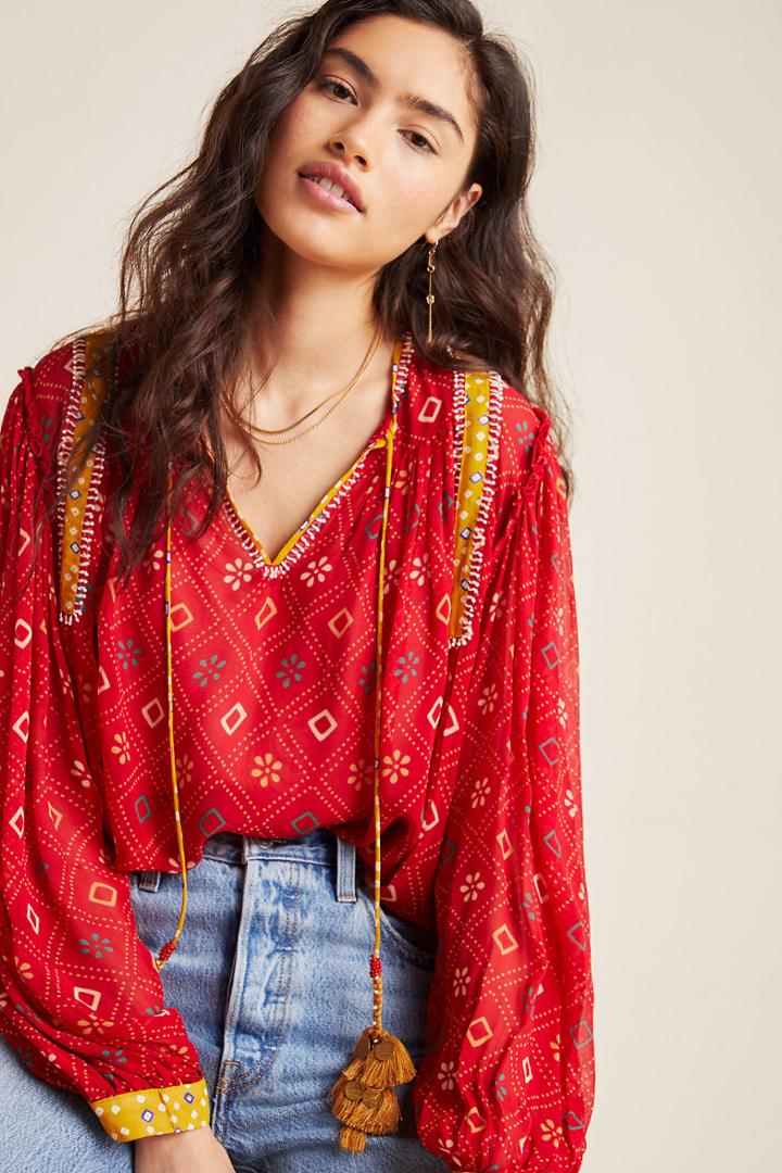 Verb By Pallavi Singhee Lulita Peasant Blouse