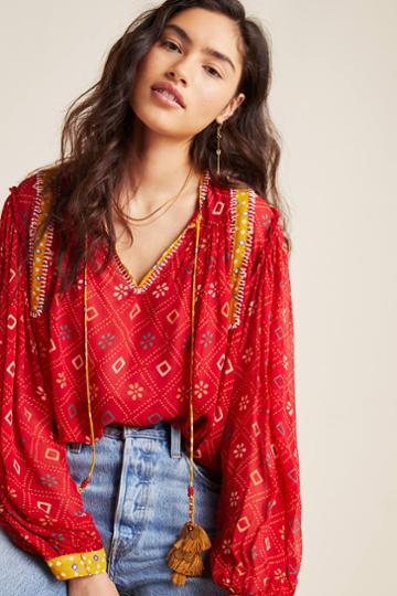 Verb By Pallavi Singhee Lulita Peasant Blouse