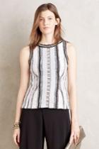 Moth Jacquard Peplum Top
