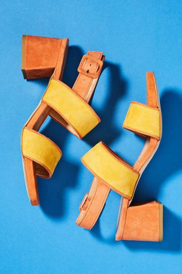 Paolo Mattei Colorblocked Heeled Sandals