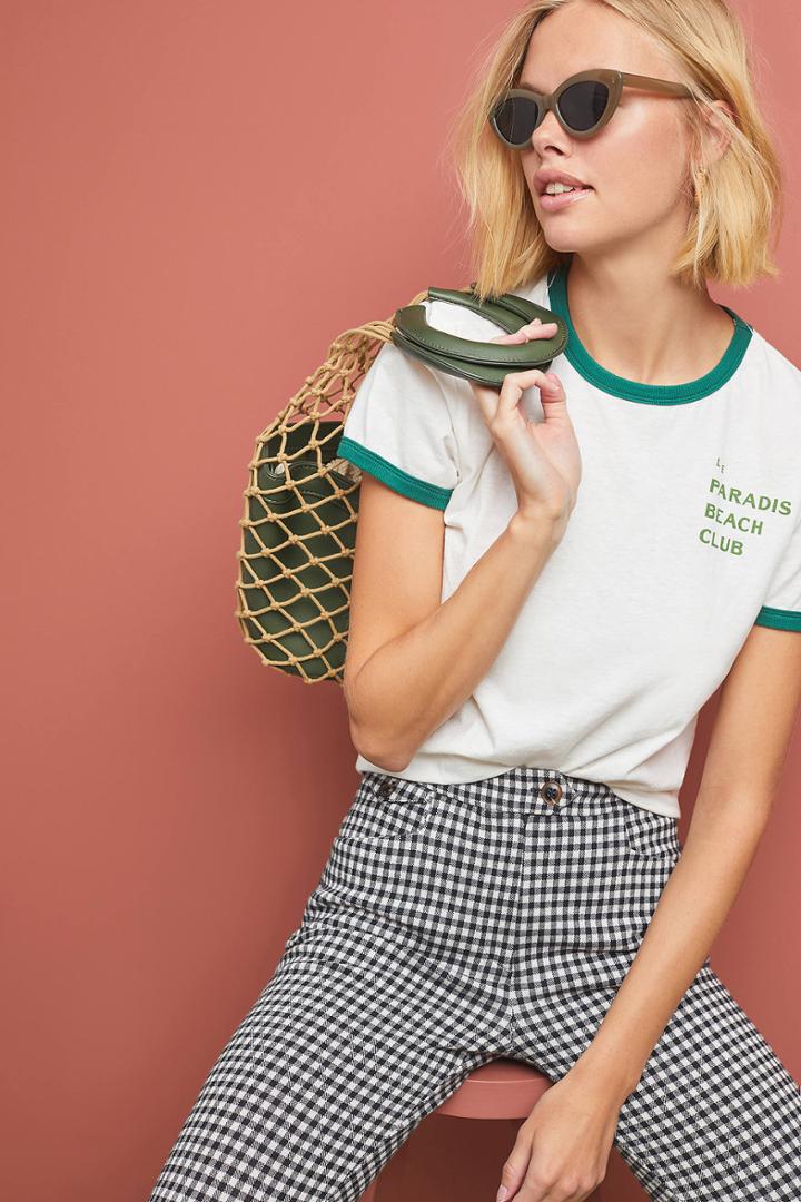 Birds Of Paradis By Trovata Lennox Ringer Tee