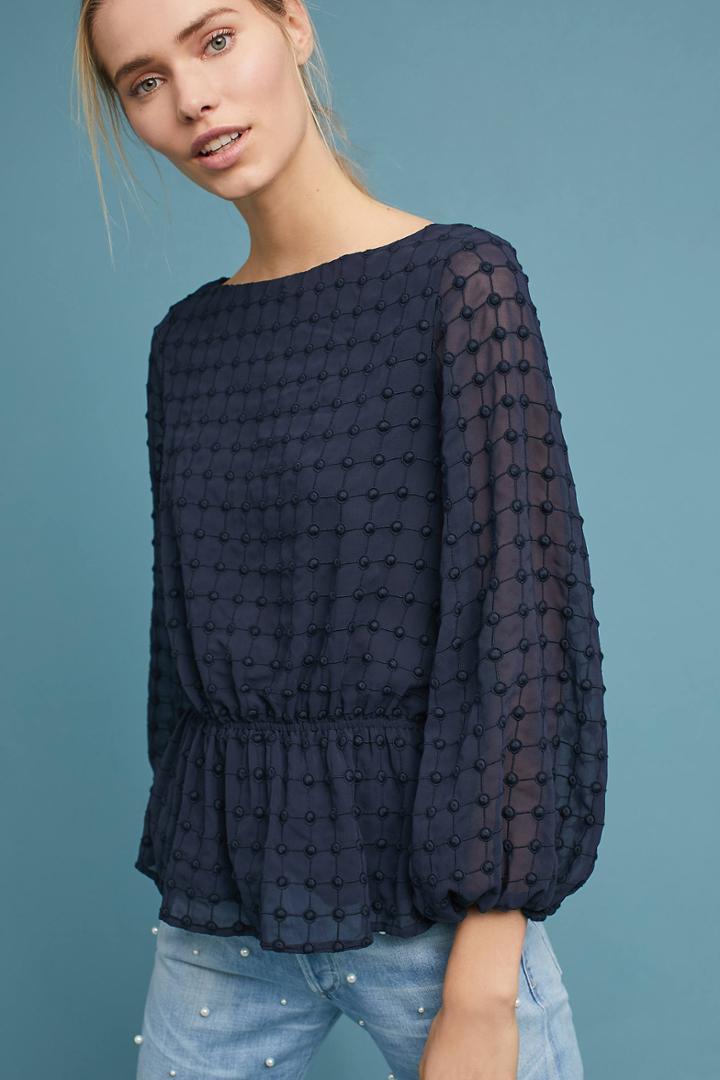 Matison Stone Elena Textured Blouse