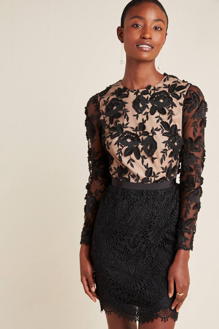 Ml Monique Lhuillier Calypso Lace Dresss