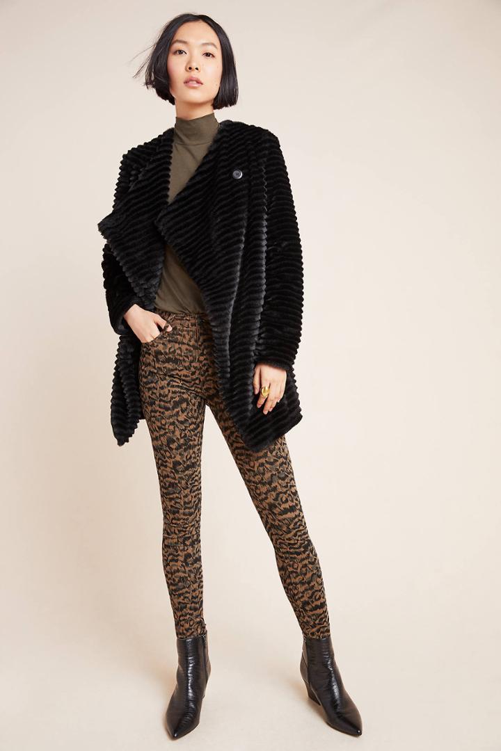 Bb Dakota Simonetta Ribbed Fur Jacket
