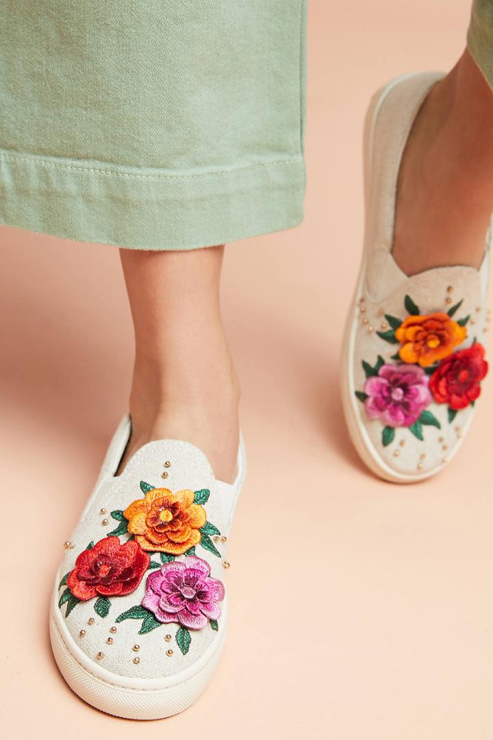 Soludos X Anthropologie Bahia Floral Sneakers