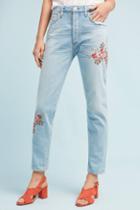 Citizens Of Humanity Liya Ultra High-rise Straight Embroidered Jeans