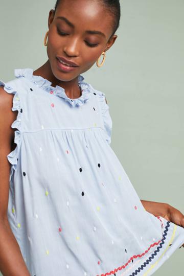 Q & A Jess Ruffled Top