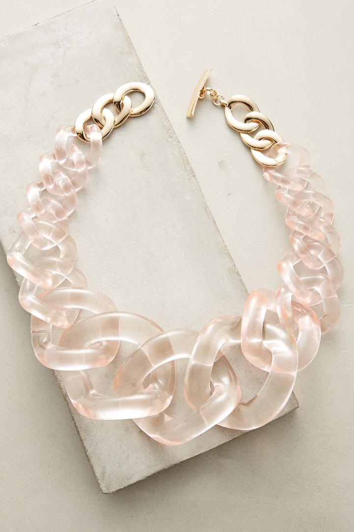 Anthropologie Looped Lucite Necklace