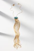 Anthropologie Turquoise Chained Necklace