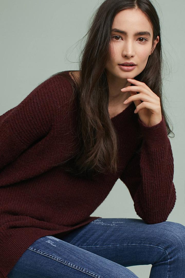Bb Dakota Chloe Ribbed Tunic Sweater