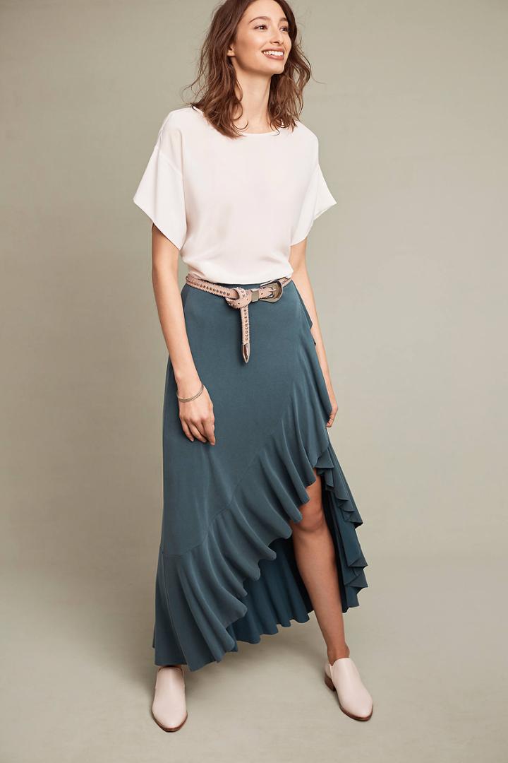 Moulinette Soeurs Ruffled Maxi Skirt
