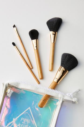 Pure Aura Wood Makeup Brush Set
