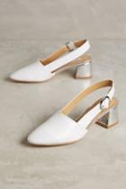 Vanessa Tao Pezenas Patent Slingbacks White