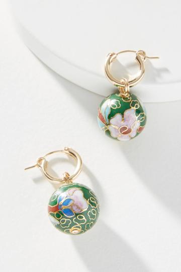 Nst Studio Cloisonne Hugger Hoop Earrings