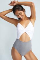 Anthropologie Kore Cutout Halter One-piece Swimsuit