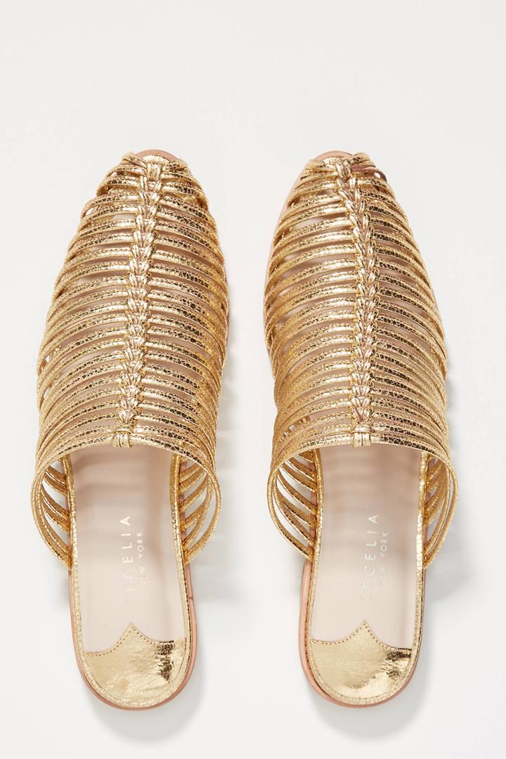 Cecelia New York Gloria Metallic Slides