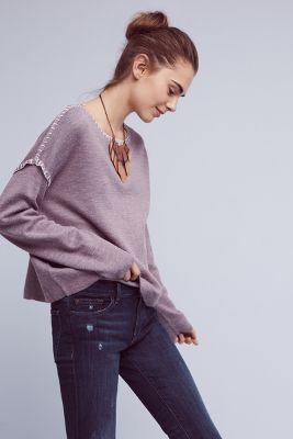 La Fee Verte Blanket Stitched Pullover