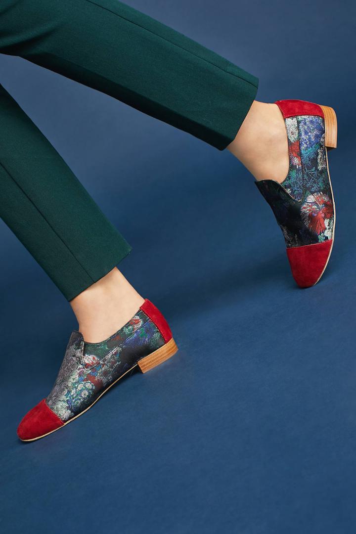 Jeffrey Campbell Brocade Toe-capped Flats