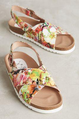 Kmb Flowerfield Slingbacks Novelty
