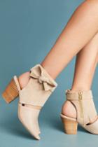 Anthropologie Suede Bow Shooties