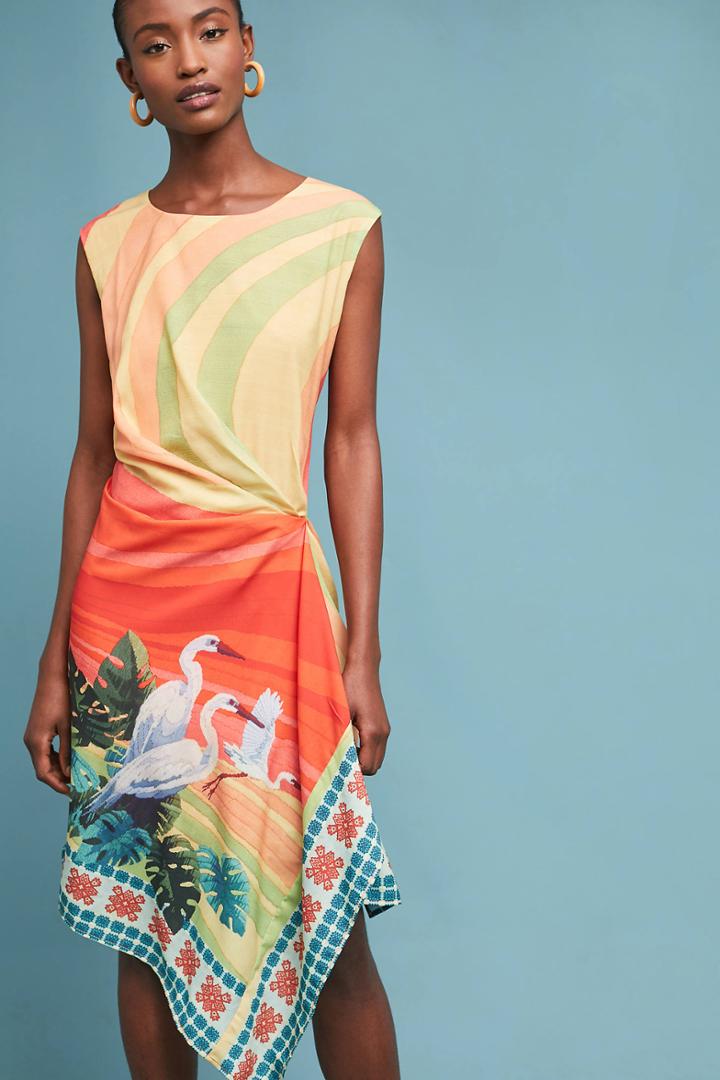 Eva Franco Vibrant Bird Dress