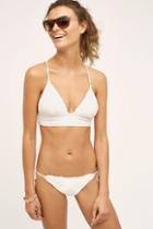 Vix Lasercut Long-line Bikini Top White