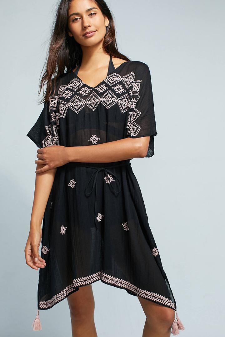 Seafolly Embroidered & Tasseled Cover-up