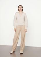 Vince Brushed V Neck Collar Sweater