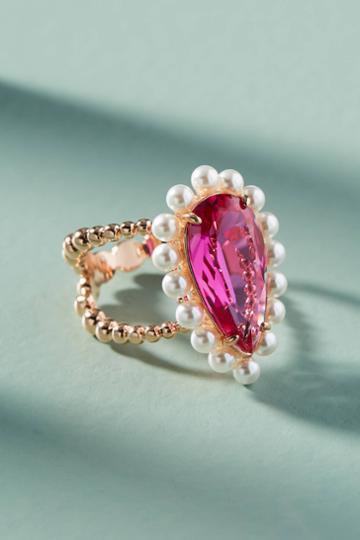 Victoria Six Petite Pear Cocktail Ring