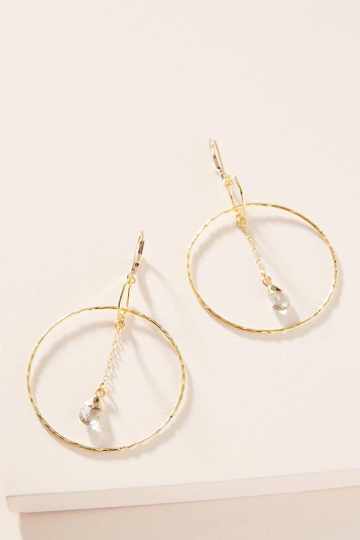 Anthropologie Electric Picks Gracie Hoop Earrings