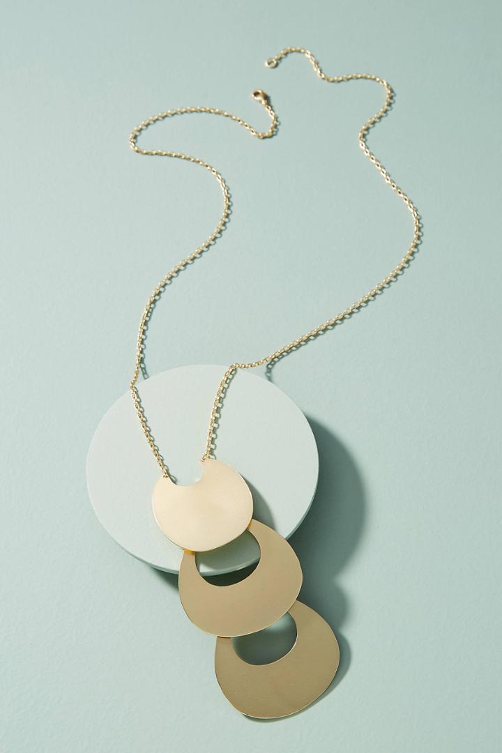 Anthropologie Triple Crescent Necklace