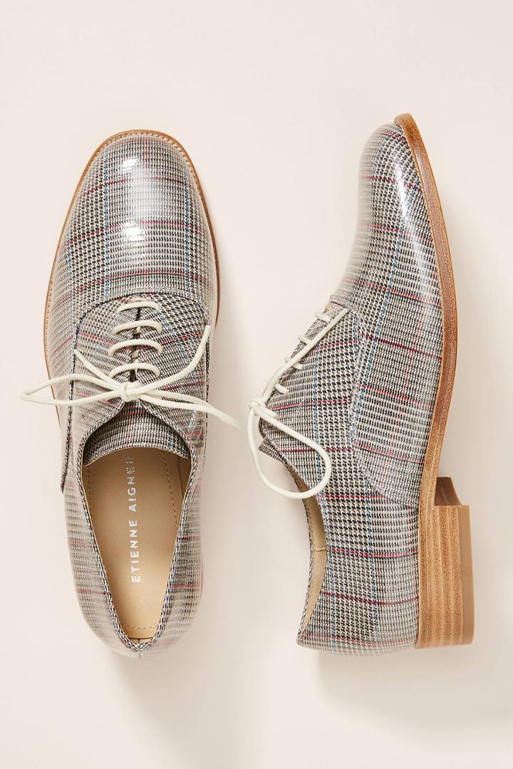 Etienne Aigner Emery Plaid Oxfords
