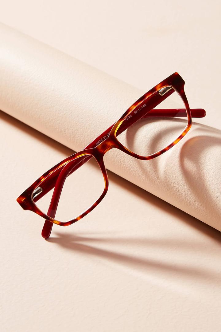 Anthropologie Burgundy Tortoise Reading Glasses