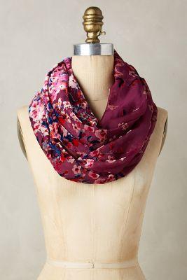 Anthropologie Clotille Velvet Infinity Scarf