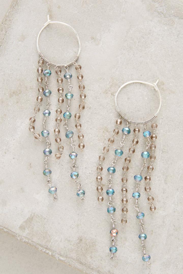 Anthropologie Fulgenti Fringed Hoops