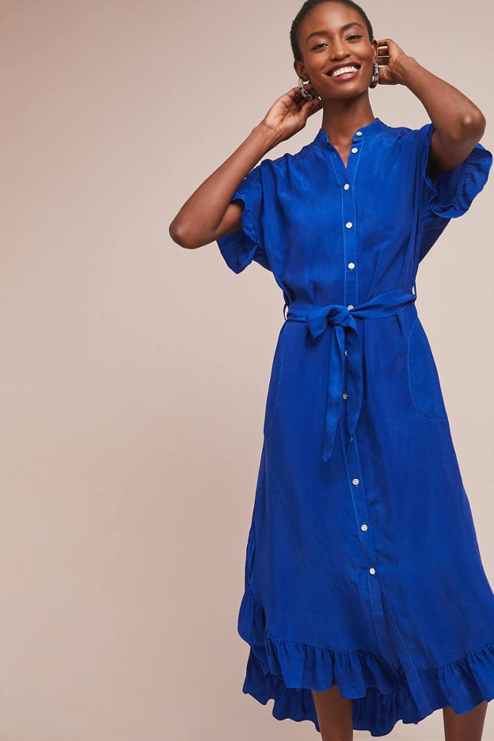 Corey Lynn Calter Ruffled Shirtdress