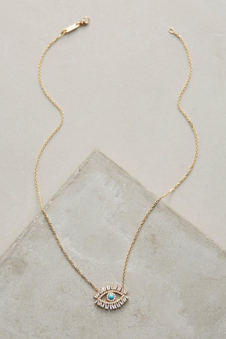 Suzanne Kalan Diamond Eye Pendant Necklace