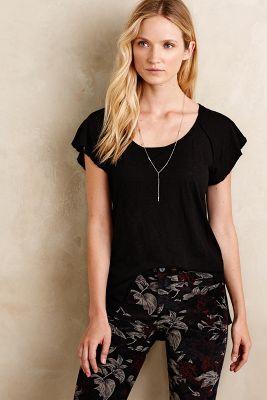 T.la Flutter-sleeve Tee
