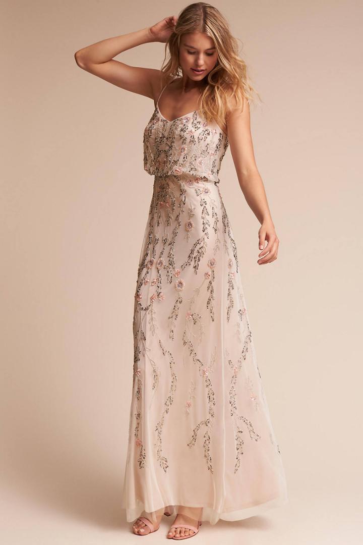 Anthropologie Tribute Wedding Guest Dress