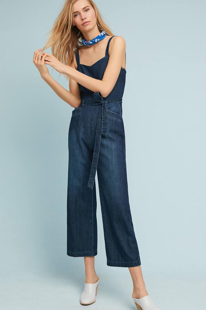 Paige Emma Cropped Flare Jumpsuit