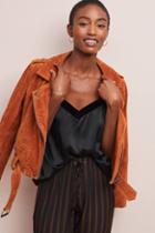 Pure + Good Velvet-trimmed Cami