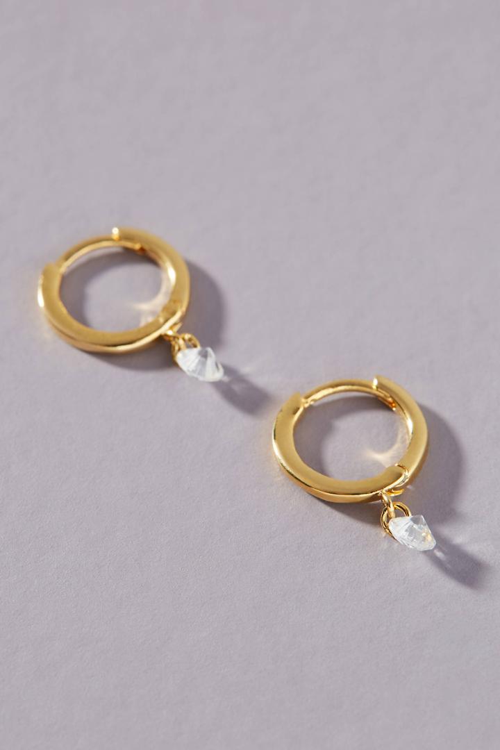 Anthropologie Linney Hugger Hoop Earrings