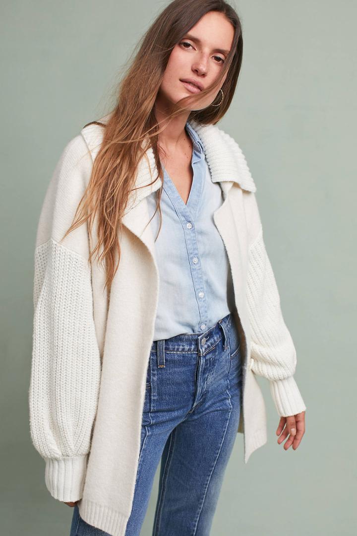 Sleeping On Snow Collared Cardigan