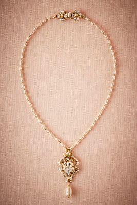 Anthropologie X Bhldn Pearl Drop Pendant Necklace