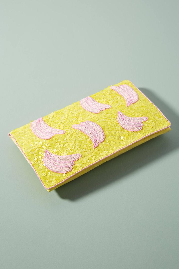 From St. Xavier Beaded Banana Clutch