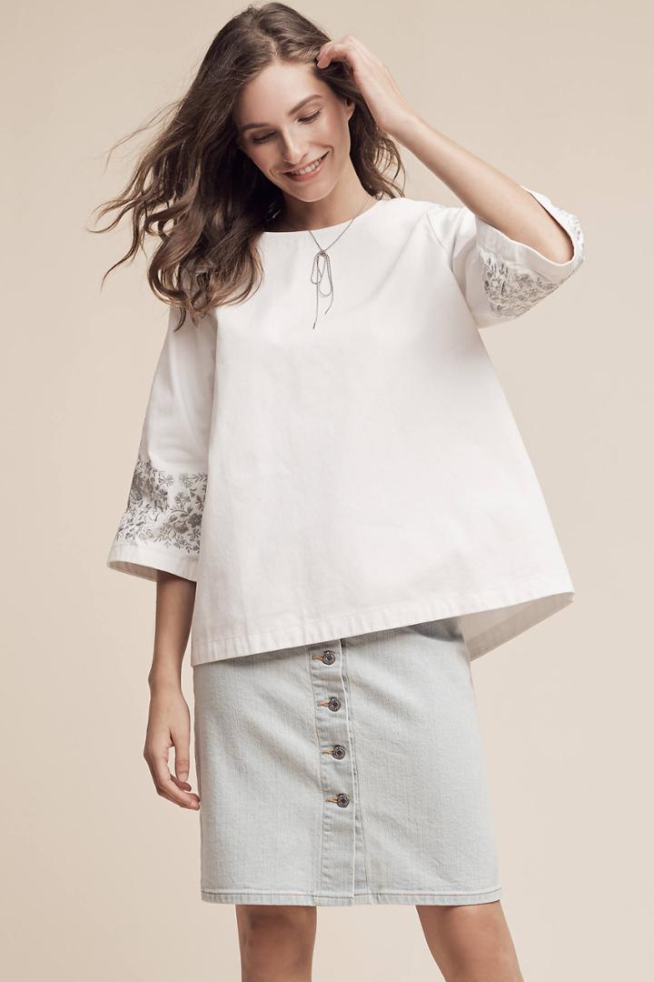 Ne Quittez Pas Anja Denim Top