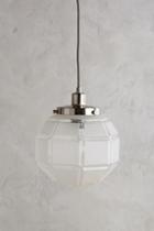 Anthropologie Frosted Facet Globe Pendant